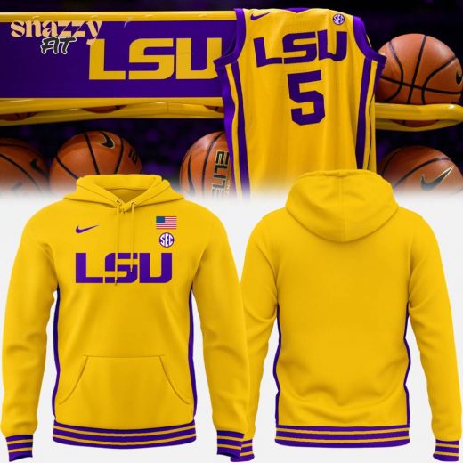 LSU Tigers Special Edition Gold Basketball Hoodie – 2024 Limited Edition