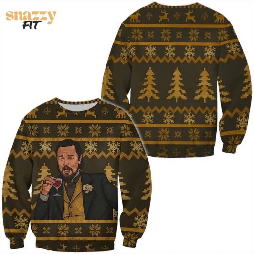 Laughing Leo Memes Woolen Ugly Special Edition 2024 Christmas Sweater