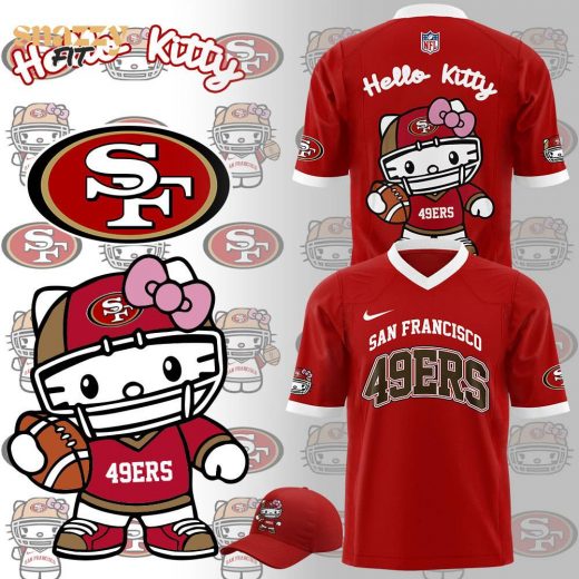 Limited Edition San Francisco 49ers x Hello Kitty Football Red Jersey