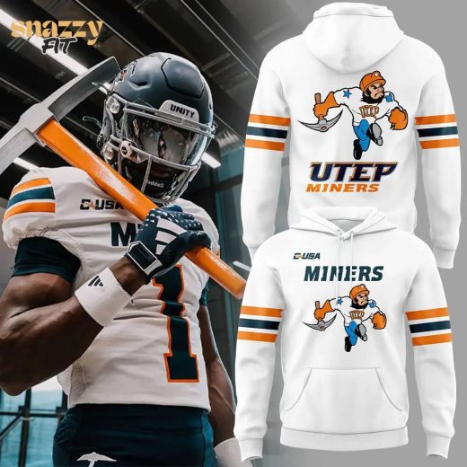 Limited Edition UTEP Football 2024 White Uniform Hoodie