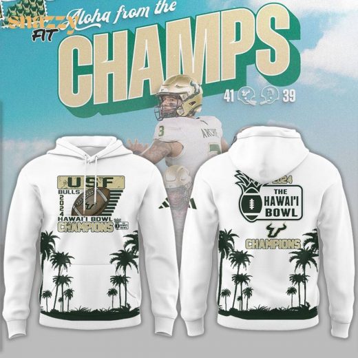 Limited Edition Usf Football X Champion Hawaii Bowl Hoodie