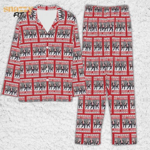 Make Christmas Great Again Pajamas, Funny Trump Pajamas, Trump President Pajamas 681383 – GOP