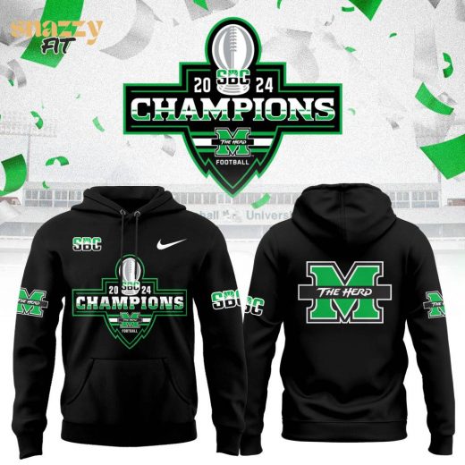 Marshall Thundering Herd Nike Hoodie – 2024 Sun Belt Conference Champions