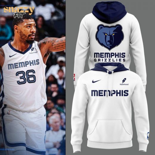 Memphis Grizzlies Swingman Hoodie 2024 – White Edition