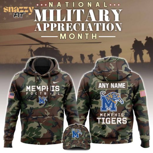 Memphis Tigers Football 2024 Military Appreciation Hoodie