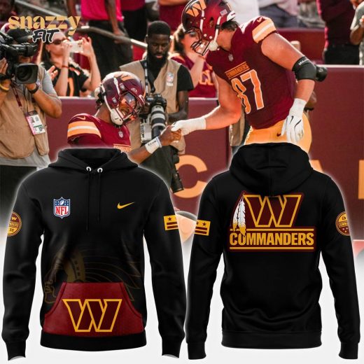 Men’s Fanatics Black Washington Commanders Alternmate Helmet Pullover Hoodie V2