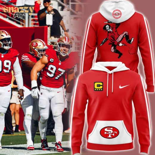 Men’s Red San Francisco 49ers Throwback Hoodie Red edition