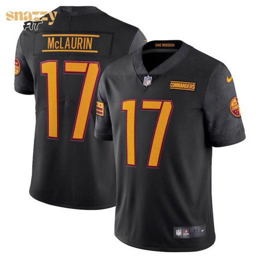 Men’s Washington Commanders Terry McLaurin Nike Black Alternate Vapor Limited Jersey (Custom)