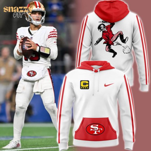 Men’s White San Francisco 49ers Throwback Hoodie White Edition