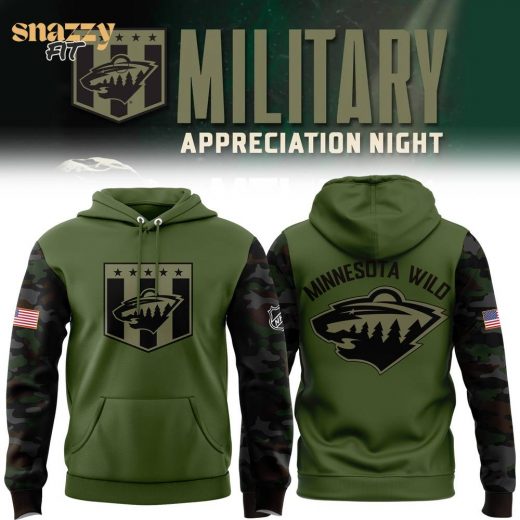 Military Appreciation Minnesota Wild NHL Hoodie – Limited 2024 Edition