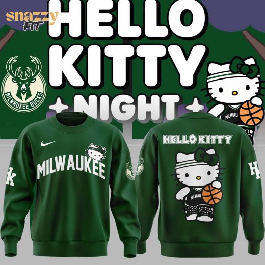 Milwaukee Bucks x Hello Kitty 2024 Sweatshirt – Limited Edition