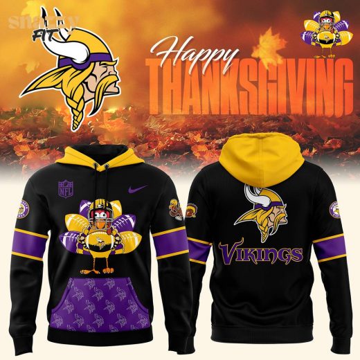 Minnesota Vikings 2024 Thanksgiving Premium Limited Edition Pullover Hoodie