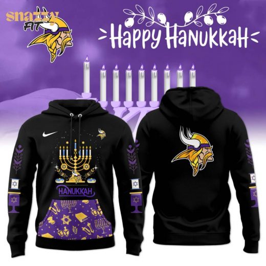 Minnesota Vikings Happy Hanukkah Nike Hoodie 2024/5 Limited Hoodie