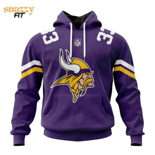 Minnesota Vikings Jersey-Inspired Custom Hoodie – Tailored for Fans