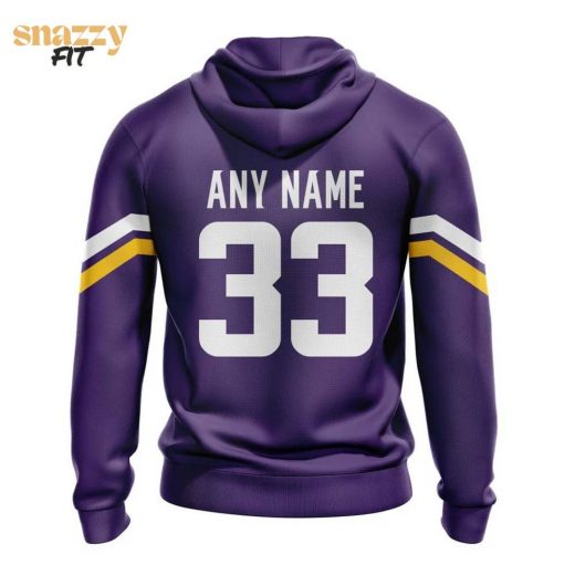 Minnesota Vikings Jersey-Inspired Custom Hoodie – Tailored for Fans