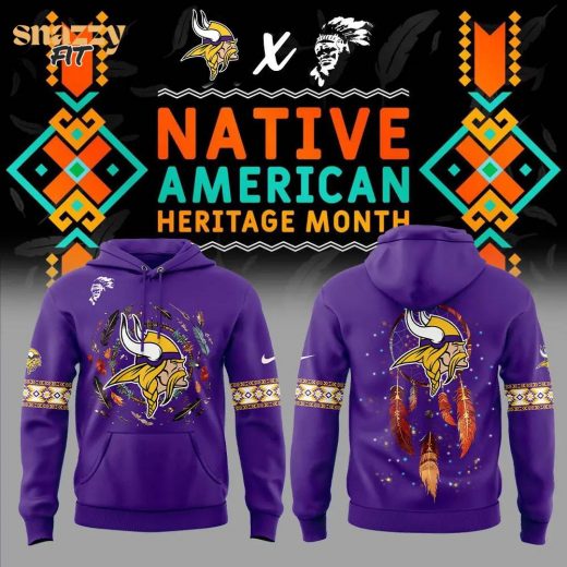 Minnesota Vikings Native American Heritage Month 2024 Nike Hoodie