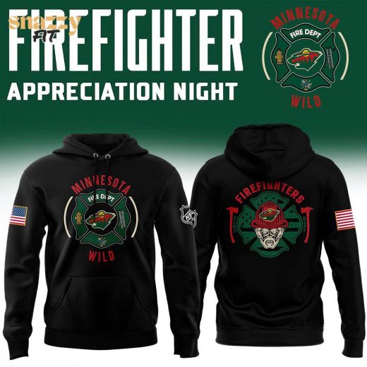 Minnesota Wild Firefighter Appreciation Night Hoodie – Premium 2024 Release