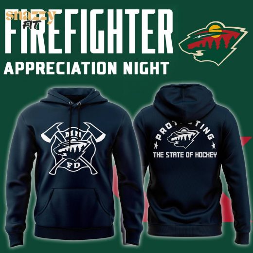 Minnesota Wild Firefighter Appreciation Night Limited Edition Hoodie – 2024