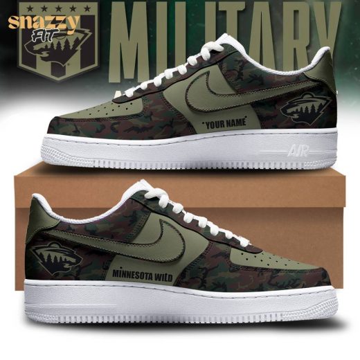 NHL Minnesota Wild Military Appreciation AF1 Sneakers – 2024 Edition