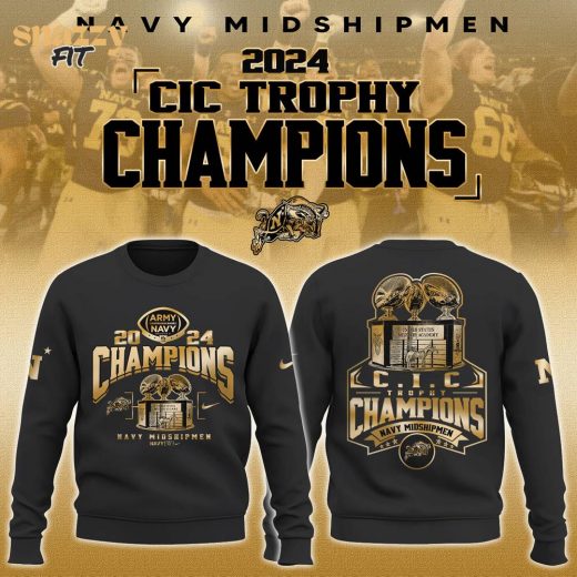 Navy Midshipmen 2024 Champions Sweatshirt Limited Black Editions