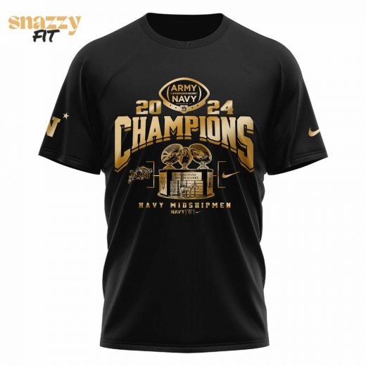 Navy Midshipmen 2024 Champions TShirt Limited black Editions