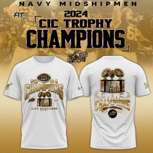 Navy Midshipmen 2024 Champions TShirt Limited white Editions