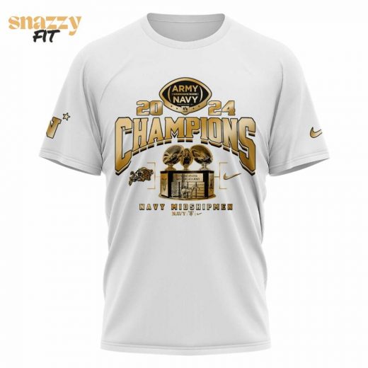 Navy Midshipmen 2024 Champions TShirt Limited white Editions