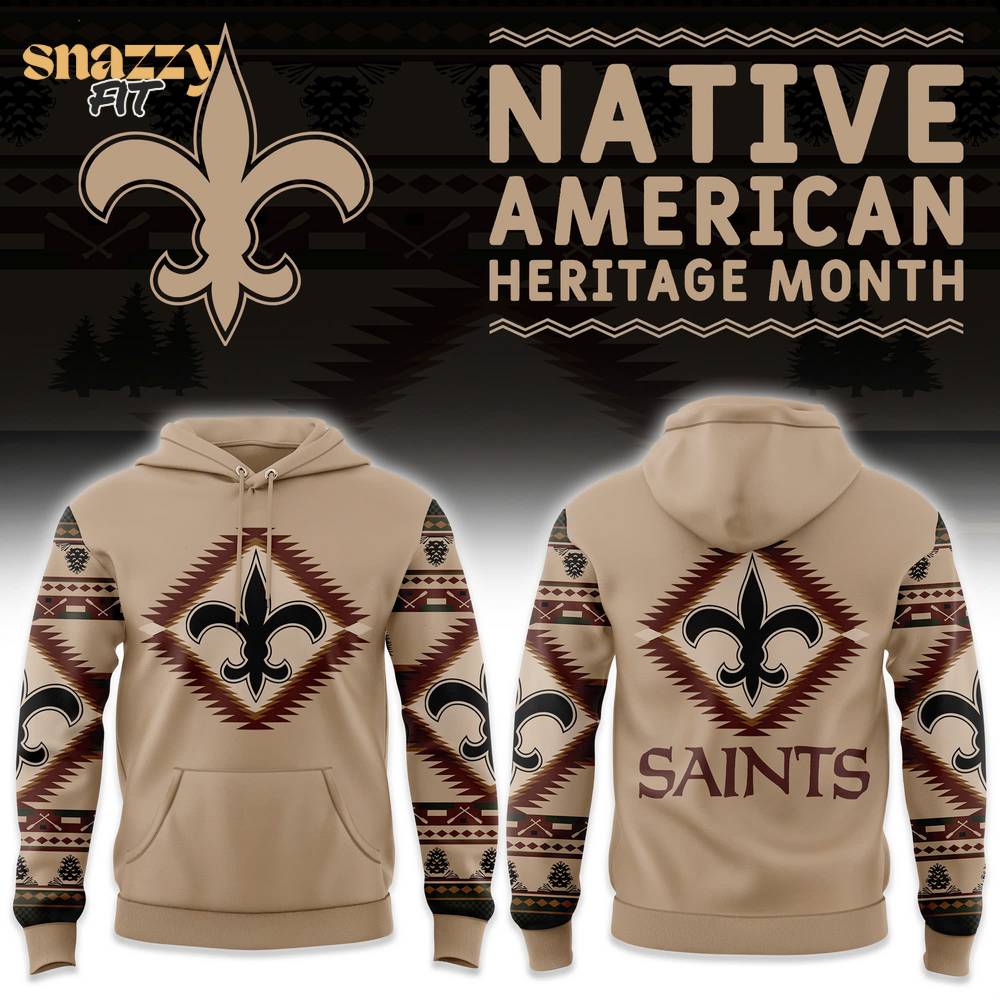 New Orleans Saints Native American Heritage Hoodie - Limited Edition 2024 New Orleans Saints Native American Heritage Hoodie - Limited Edition 2024