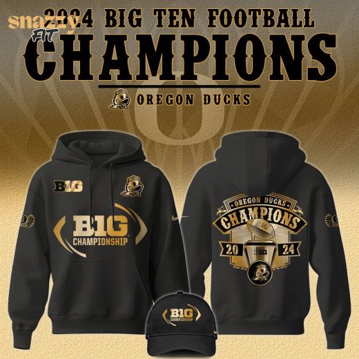 Oregon Ducks Big Ten Football Champions Hoodie – Special 2024 Limited Edition