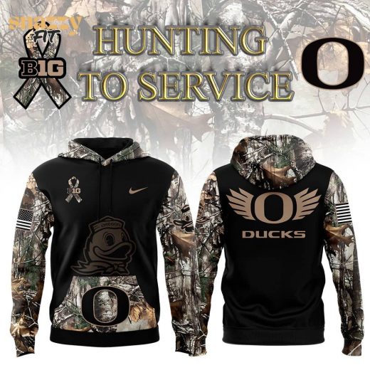 Oregon Ducks Camo Hunting Nike Football Hoodie – 2024 Limited Edition