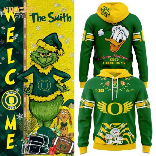 Oregon Ducks Merry Christmas Hoodie 2024