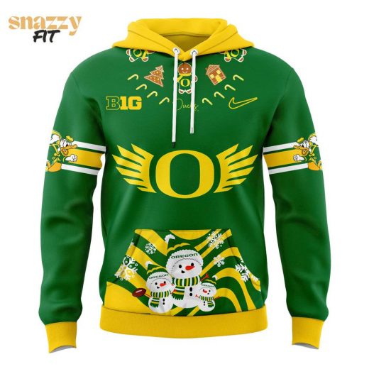 Oregon Ducks Merry Christmas Hoodie 2024