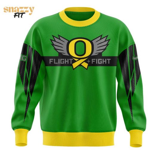 Oregon Ducks Stomp Out Cancer Heroes Sweater Shirt – Green Edition