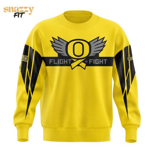 Oregon Ducks Stomp Out Cancer Heroes Sweater Shirt – Yellow Edition