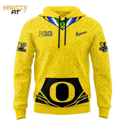 Oregon Ducks Stomp Out Cancer Limited Hoodie – Yellow