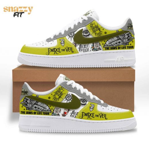 Pierce The Veil Air Force 1 Personalized Shoes Gifts For Fans – The Jaws of life tour