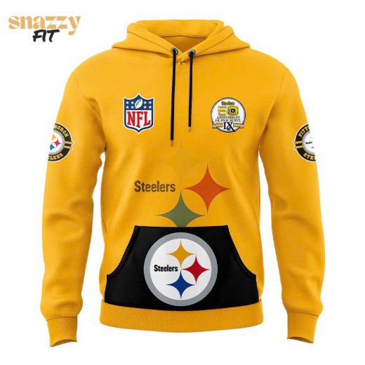 Pittsburgh Steelers Throwback 50th Anniversary Super Bowl Hoodie V2