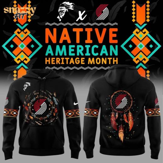 Portland Trail Blazers 2024 Native American Heritage Month Nike Hoodie