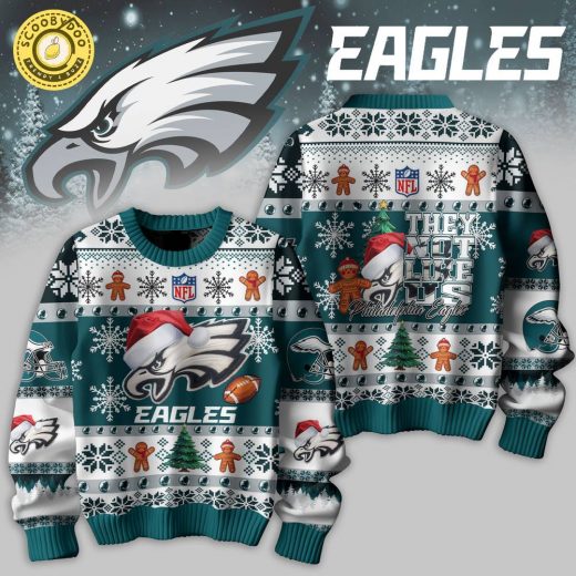 Premium Eagle NFL Knitted Sweater – Team Apparel for Fans