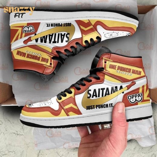 Saitama Jordan 1 Sneakers Anime Just Punch It