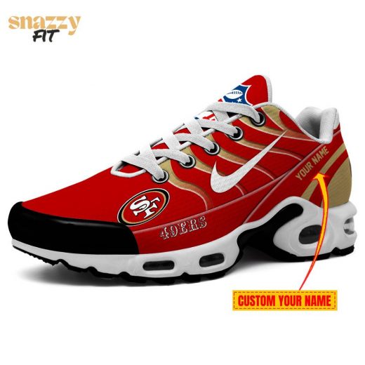 San Francisco 49ers Air Max Personalized Red and White