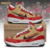 San Francisco 49ers Air Jordan 1 Personalized Red and White