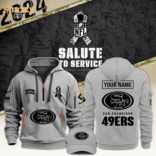 San Francisco 49ers Veterans Day Zip Hoodie Limited Grey Edition