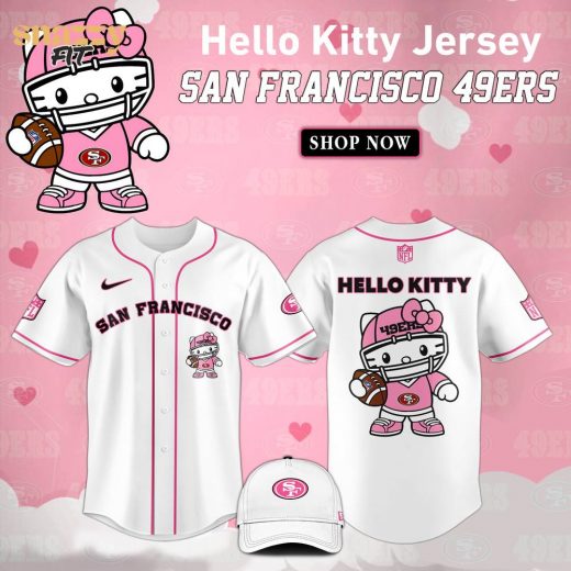 San Francisco 49ers X Hello Kitty Pink Jersey Limited Sleek Edition