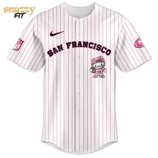 San Francisco 49ers X Kitty Pink Jersey Limited Vertical stripes Edition