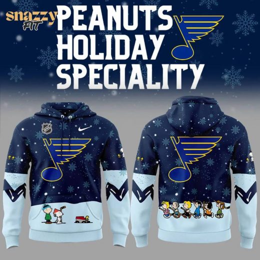 St. Louis Blues Peanuts & Snoopy Night Nike Hoodie – 2024 Limited Edition