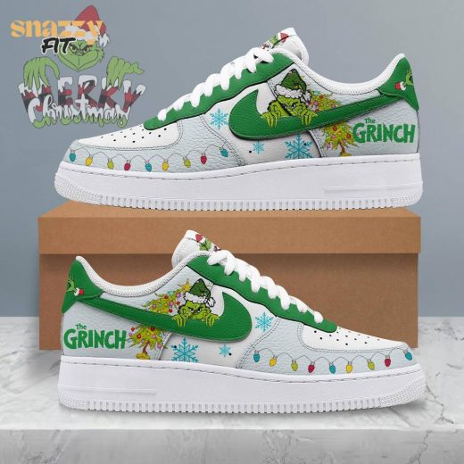 The Grinch Personalized Air Force 1 Sneakers Shoes Gifts For Fans