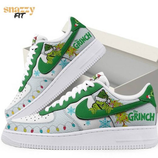 The Grinch Personalized Air Force 1 Sneakers Shoes Gifts For Fans