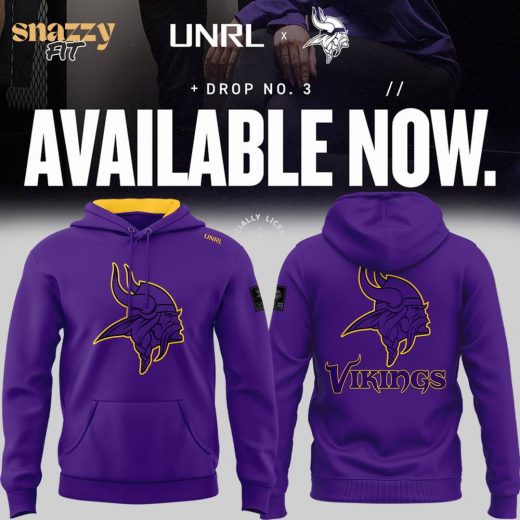 UNRL x NFL Minnesota Vikings Crossover Hoodie II – Fan Edition 2024