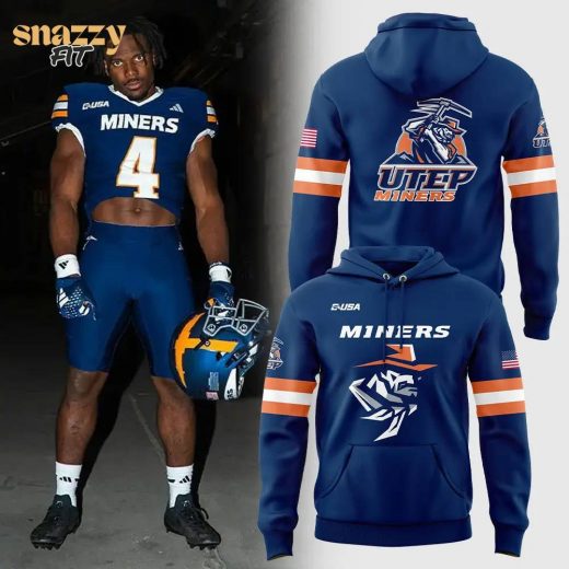 UTEP Football Navy Blue Uniform Hoodie – Limited Edition 2024